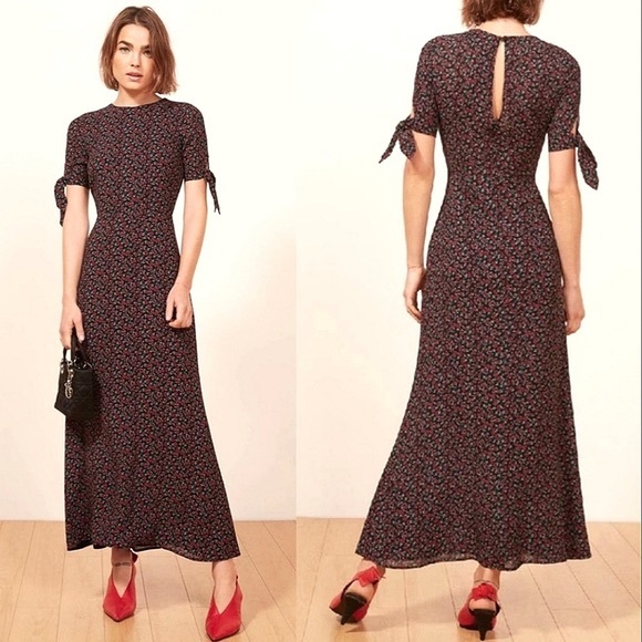 Reformation Amsterdam Long Dress - Size 4 - Floral Print - Picture 2 of 7